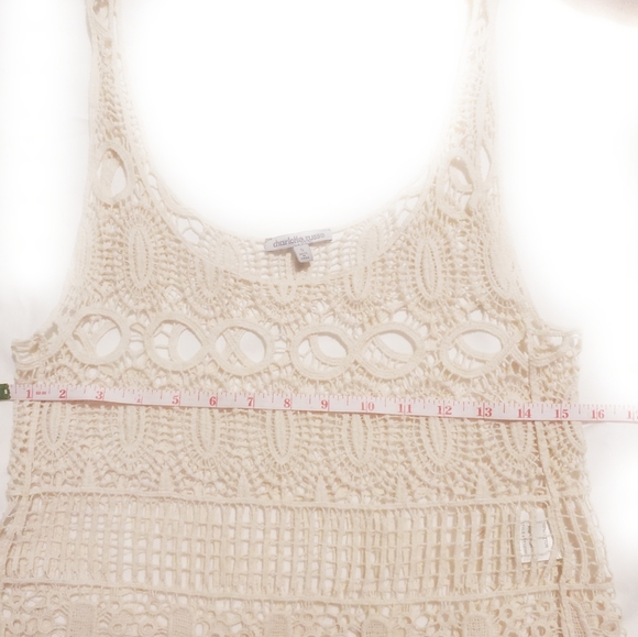 Charlotte Russe Natural Beige Lace Tank - Picture 2 of 3